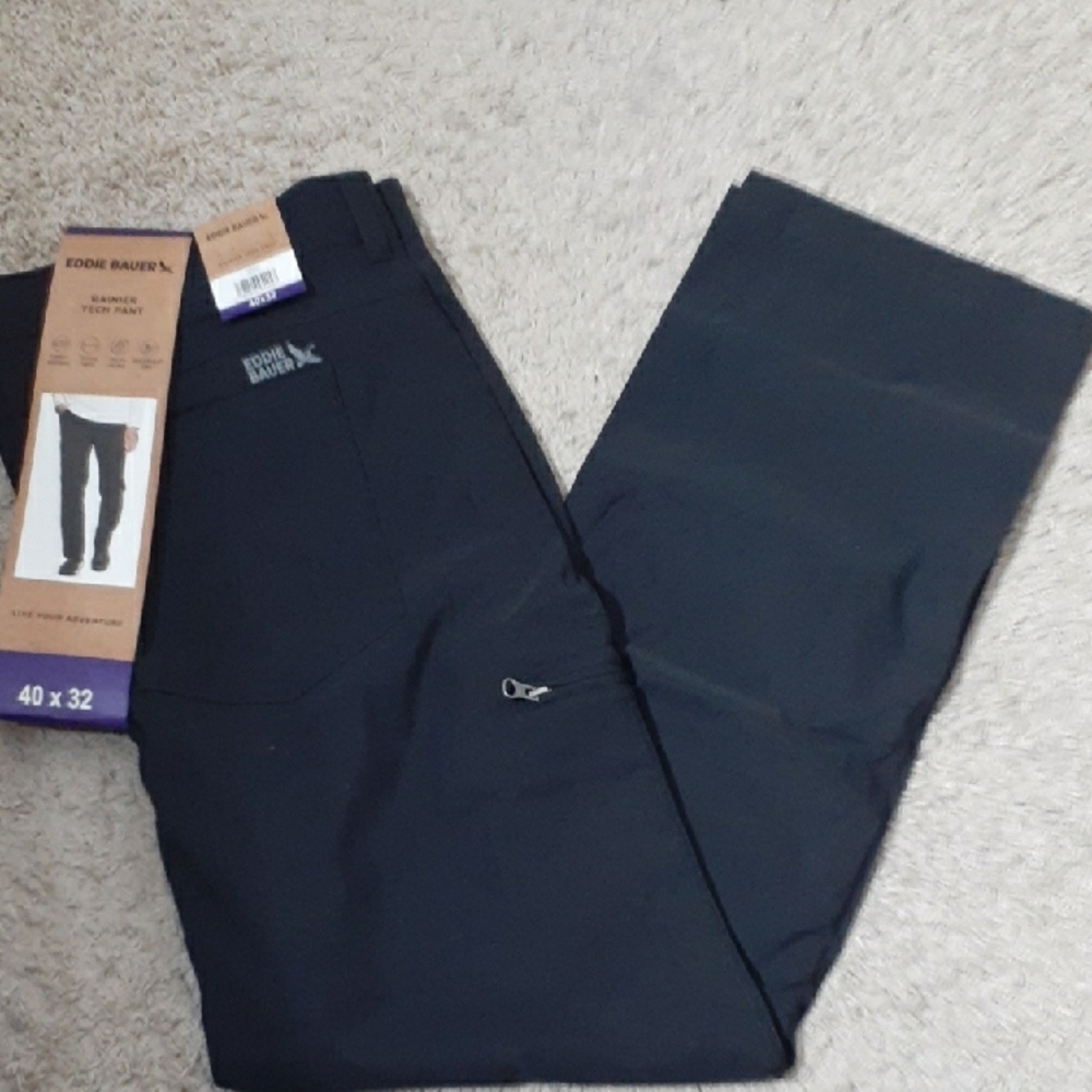 NWT Eddie Bauer Rainier Tech Pants - Black - Various sizes